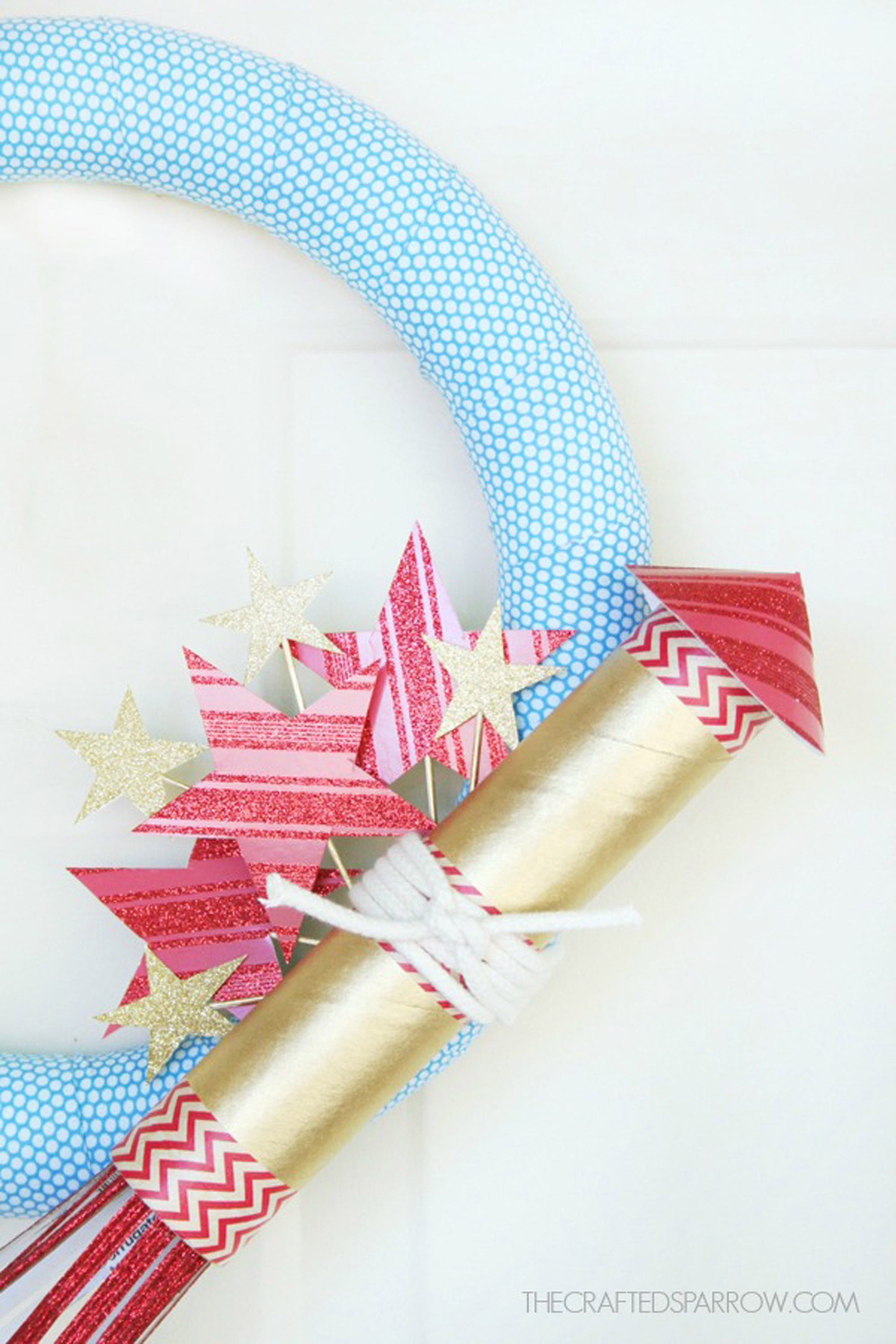25 Best 4th of July Wreaths - How to Make a Fourth of July Wreath